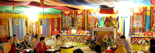 Teaching and practice in the Shrine Tent, September 2009