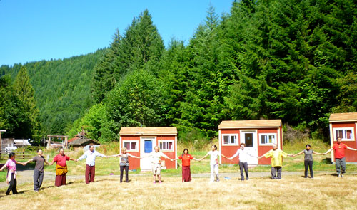 During the Dzogchen Summer Retreat